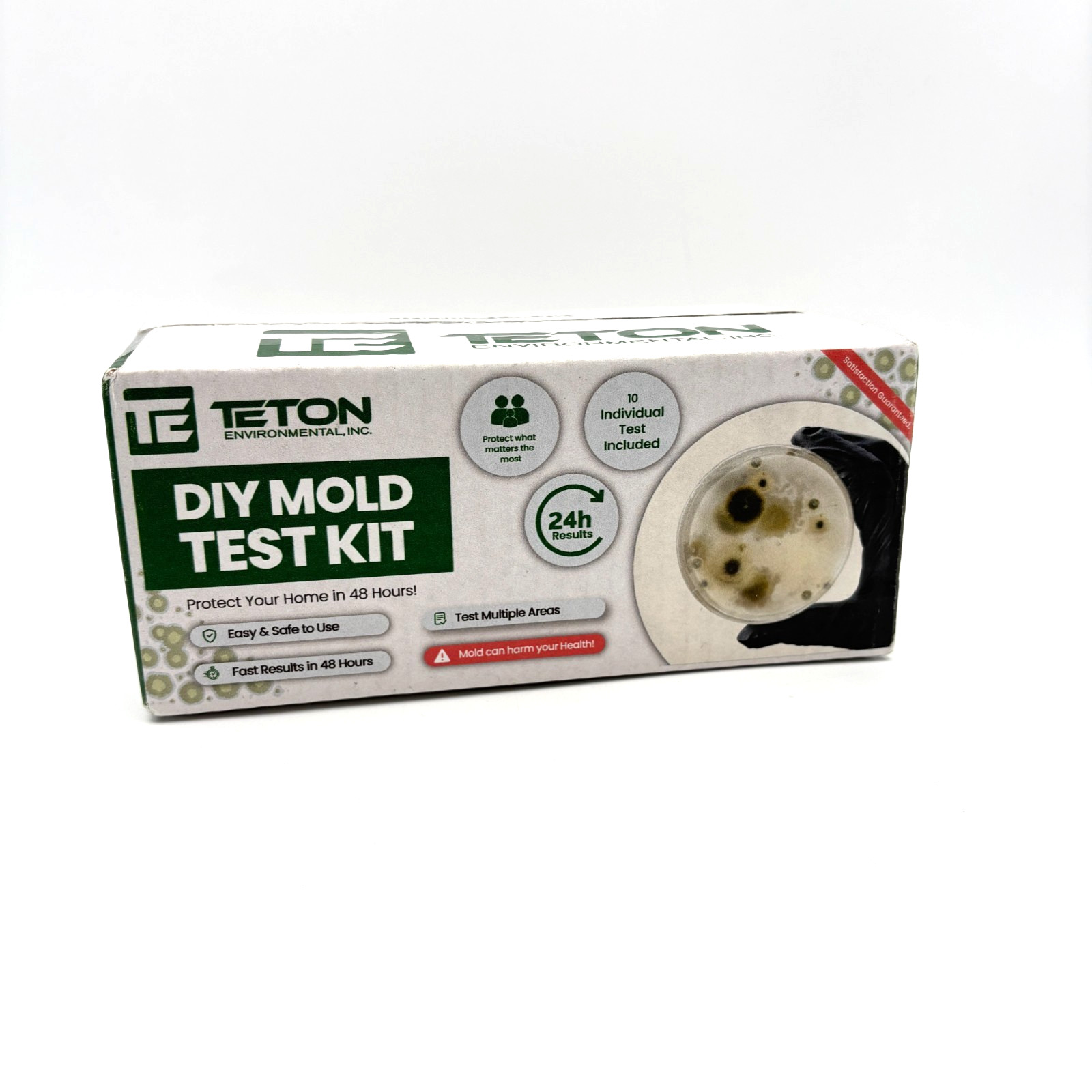 New Teton Environmental DIY Mold Test Kit 10 Tests 24 Hr. Results Made in USA!