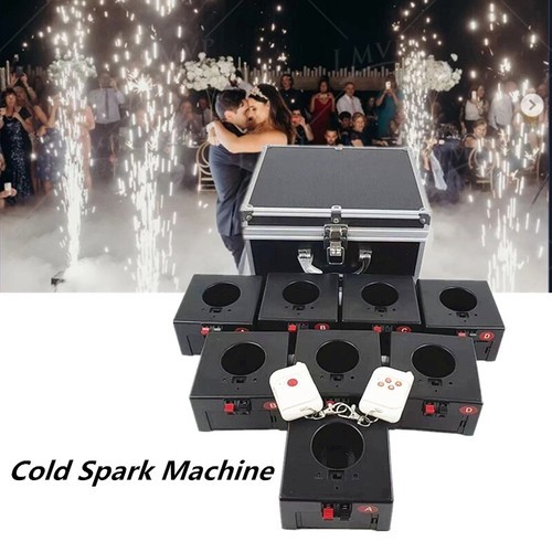 8Pcs Cold Spark Machine Stage Firework Effects For Party Wedding Remote Control