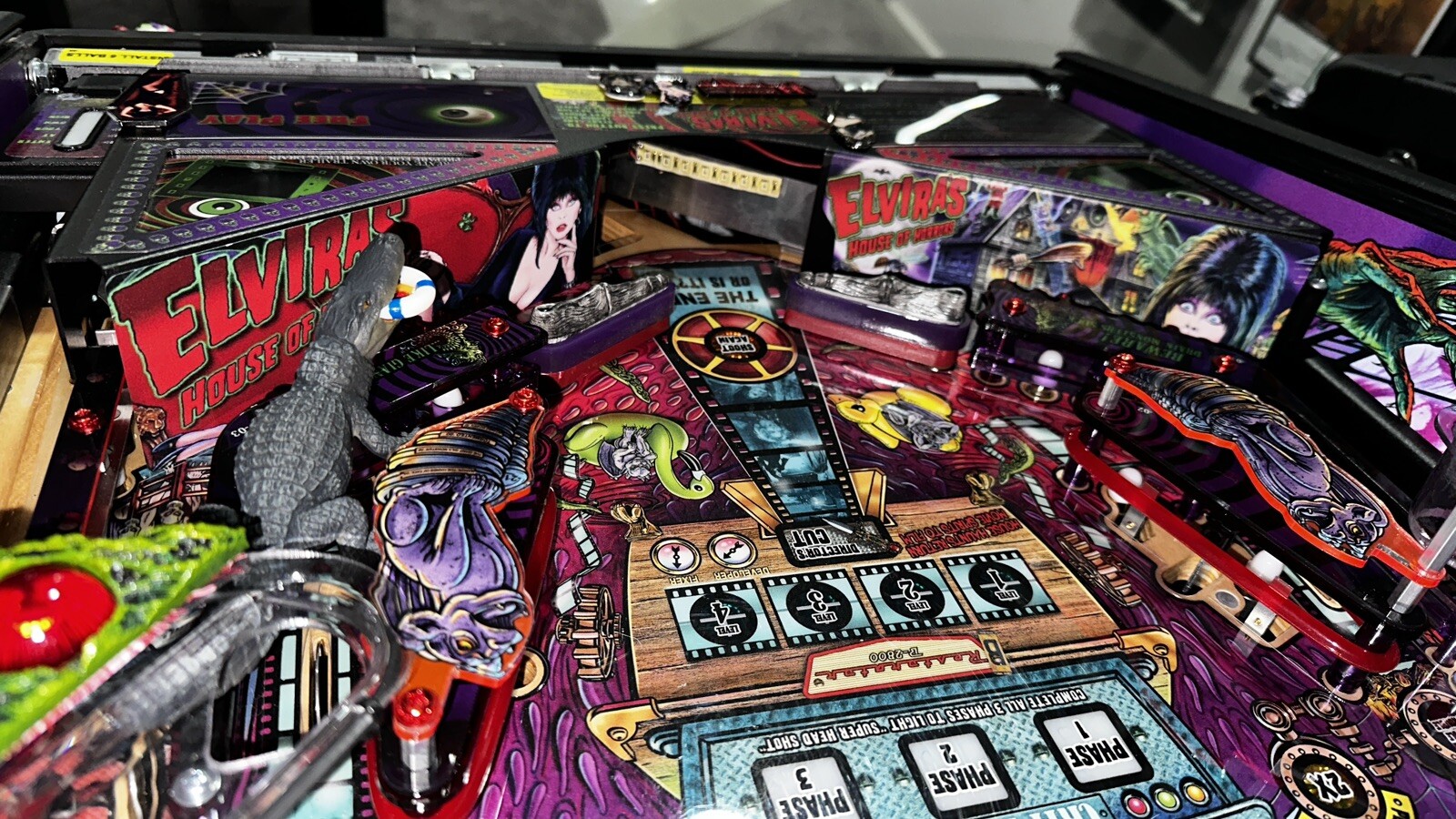 Elvira House Of Horrors Pinball Mod DECAL Apron Wall ( SOLD AS A PAIR)