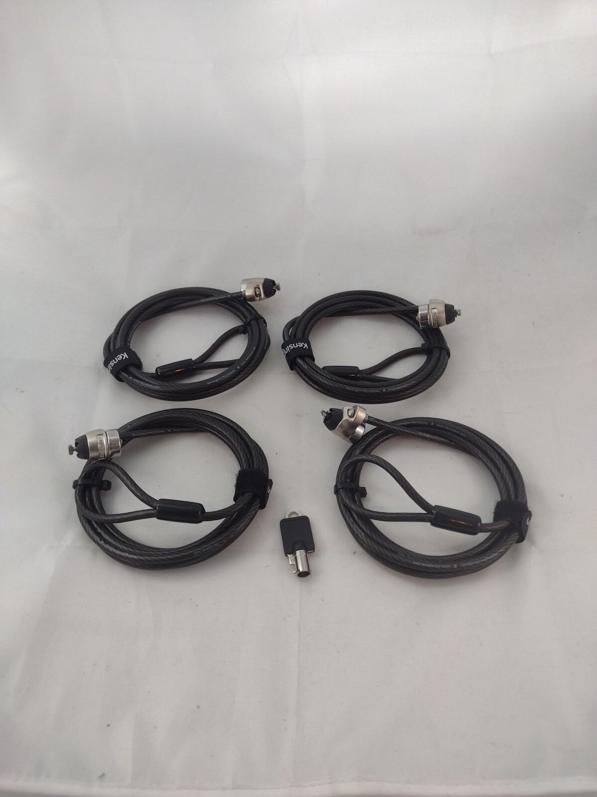 Kensington Keyed Alike  Security Slot Notebook Cable Lock Lot of 4 - One Key