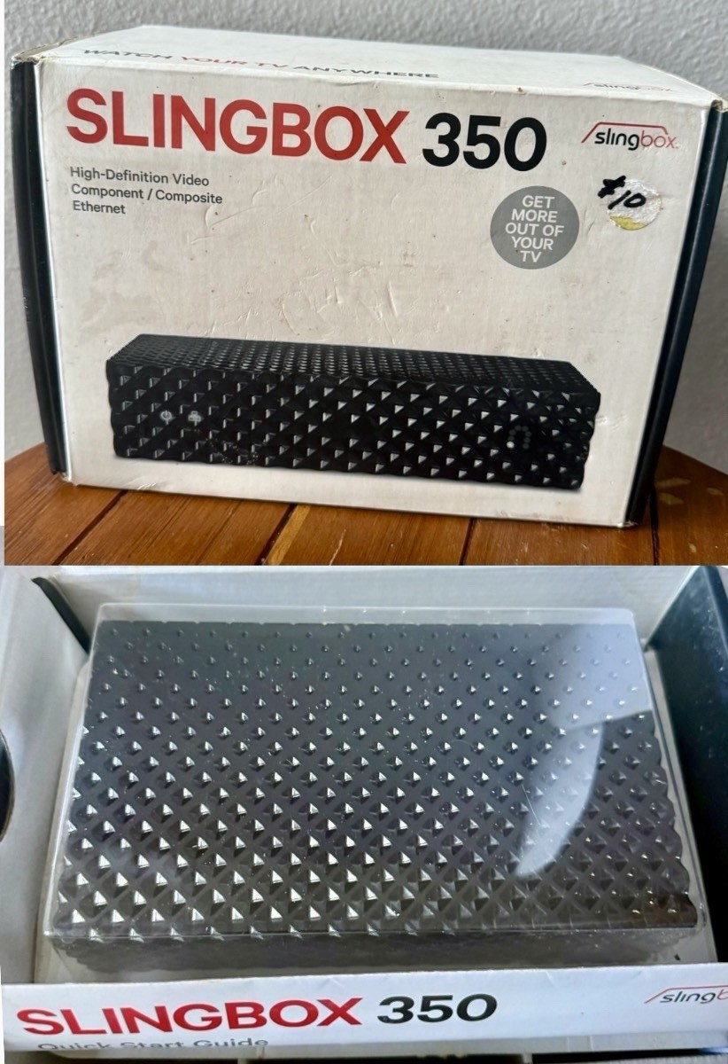 Sling Media Slingbox 350 Media Streamer Box Ethernet Component~New Open Box