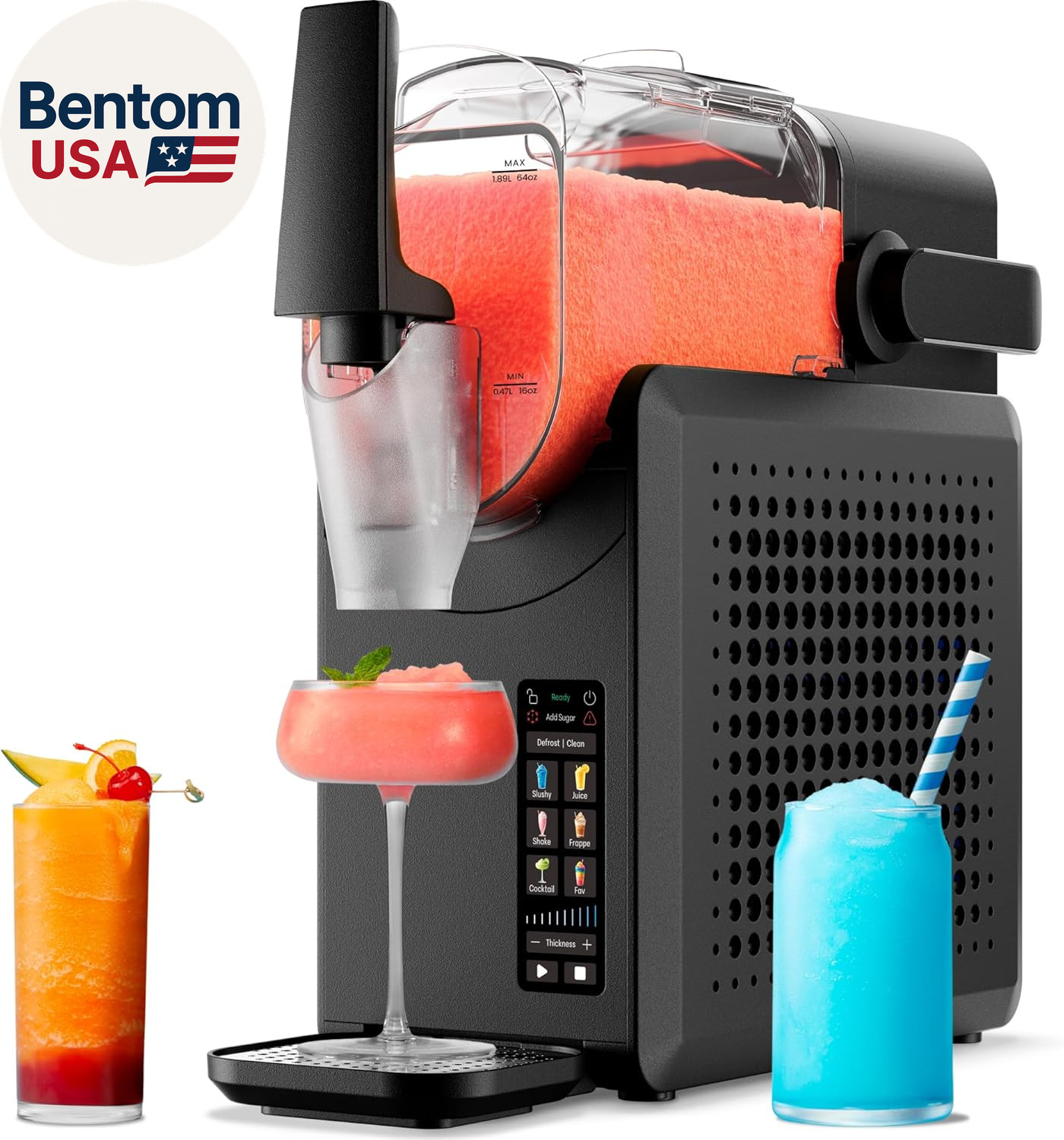 by Chefman Slush-Ease MAX 90Oz Slushie Machine, 64Oz Liquid Capacity Frozen Drin