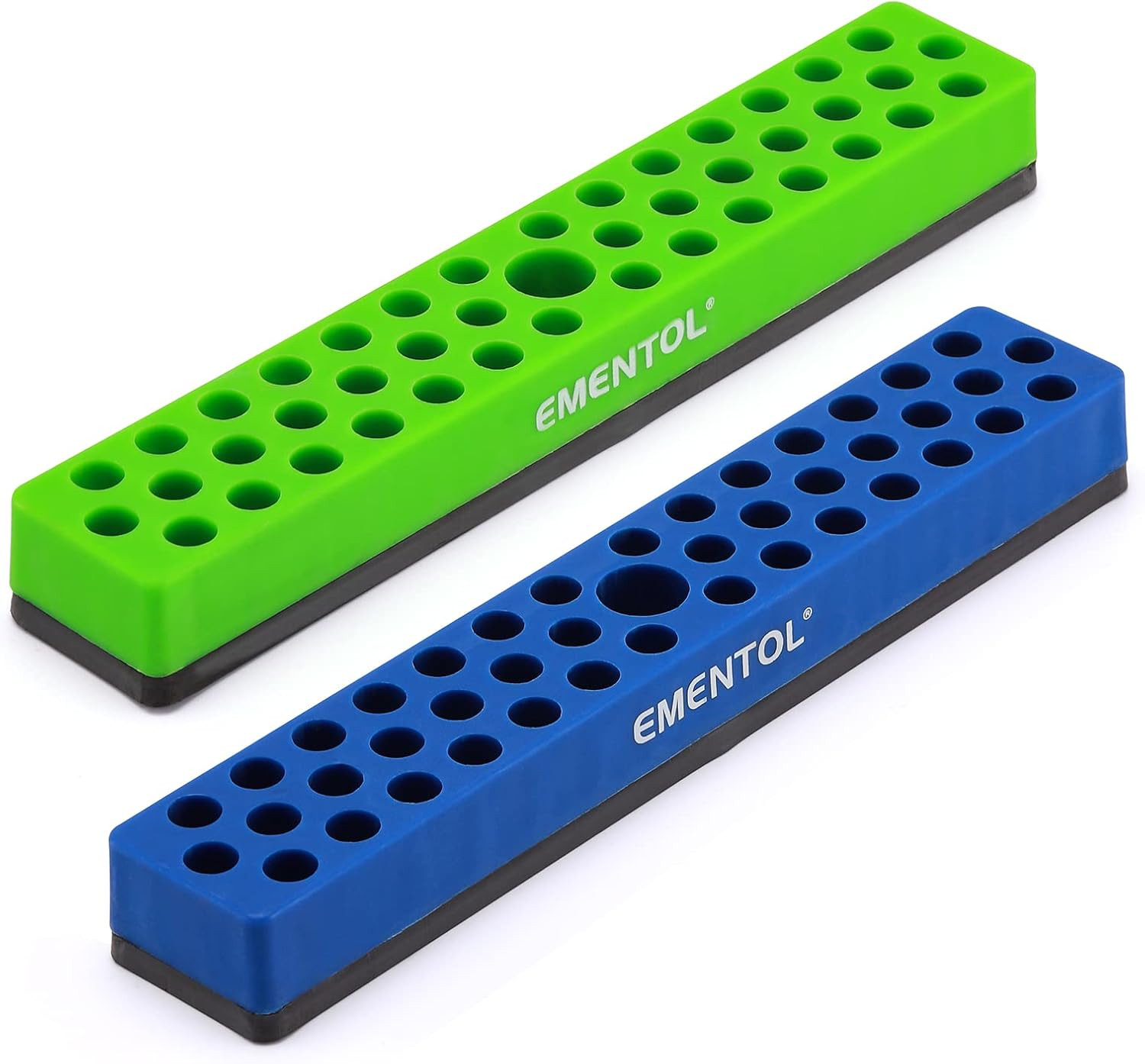 2PCS 1/4" Magnetic Bits Holder Set 86PCS Hole Bit Organizer with Strong Magnetic