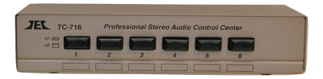 TEC TC-716 6-Way Stereo Source Selector; SILVER Version