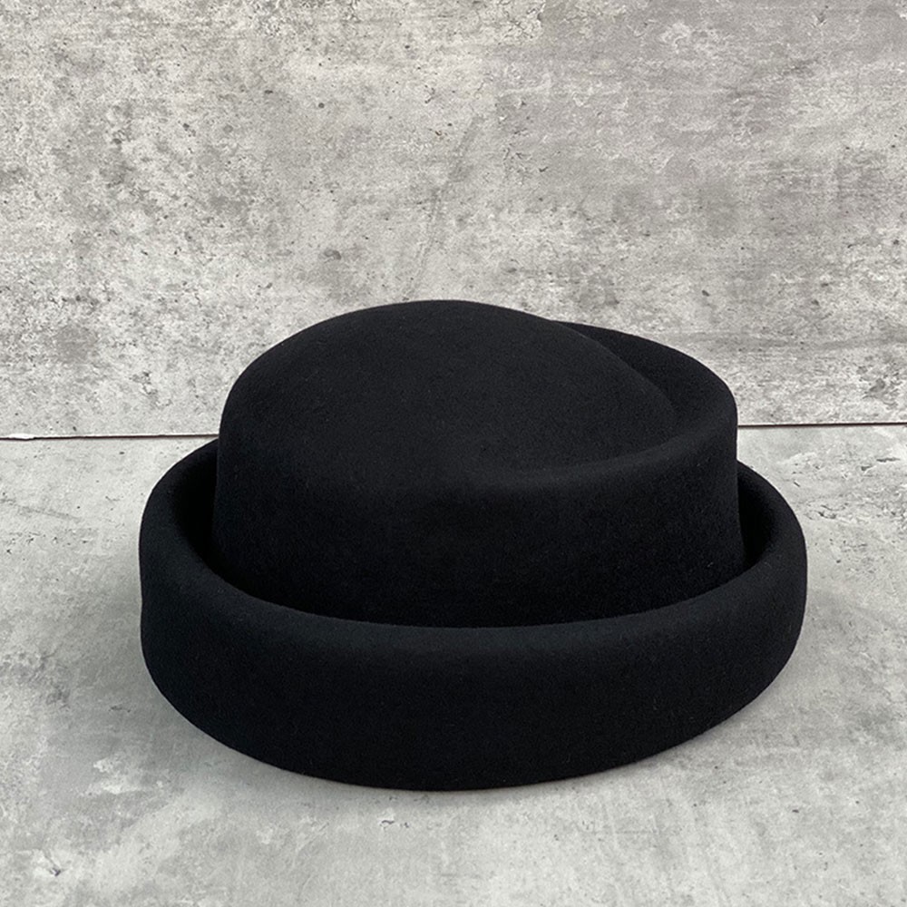 Wool Retro Women's Fedora Hat French Elegant Beret Designer Top Hat Runway Styl