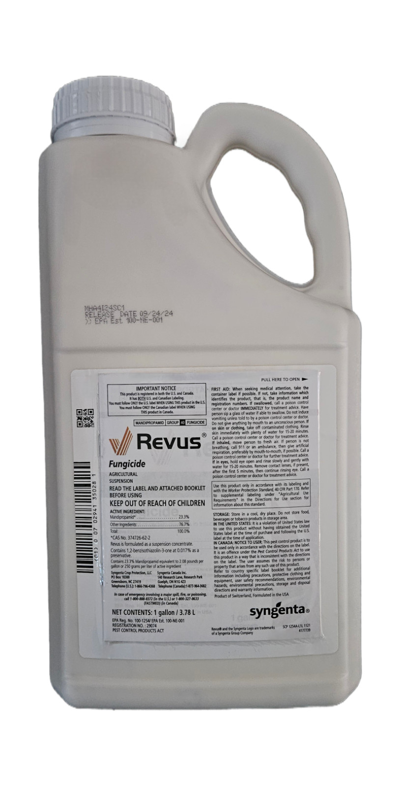 Revus Fungicide - 1 Gallon (MFG 9/2025)