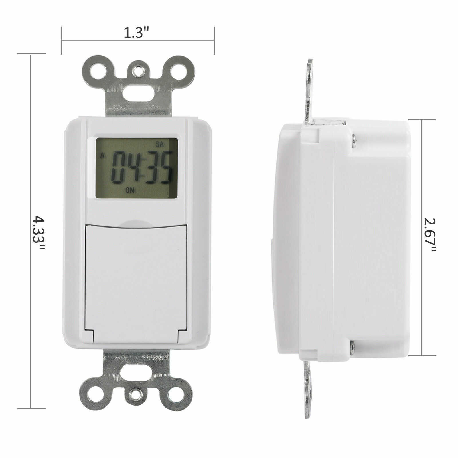 DEWENWILS Indoor in Wall Light timer Switch 7Day Digital Timer Switch for Fans