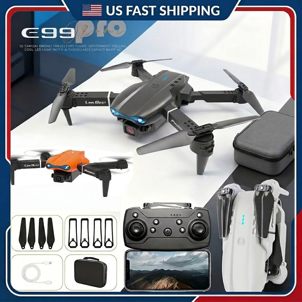 Mini Drone Quadcopter 2026 5G 4K GPS HD Dual Camera WiFi FPV Foldable RC