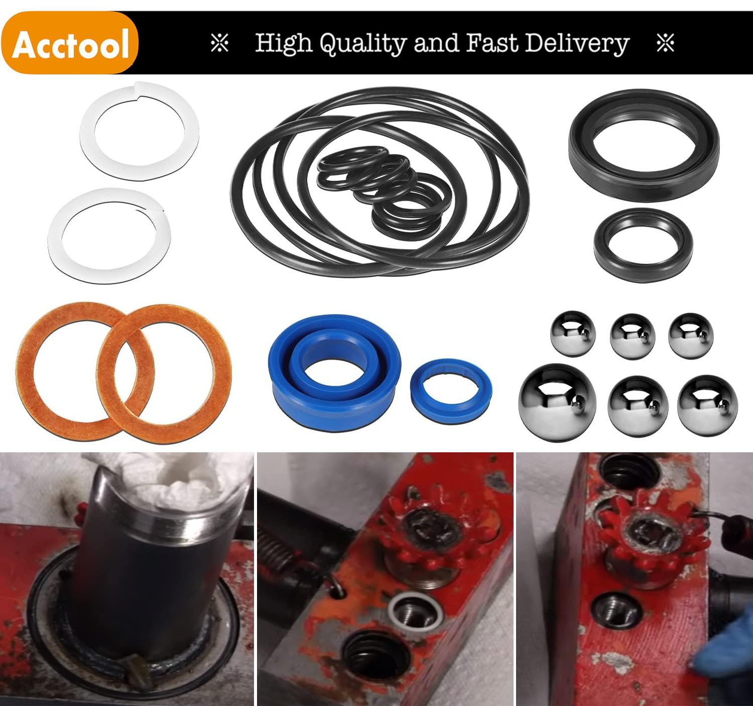 AM200F Floor Jack Seals Repair Kit For Matco Floor Jack 2 Ton 328 Series Models