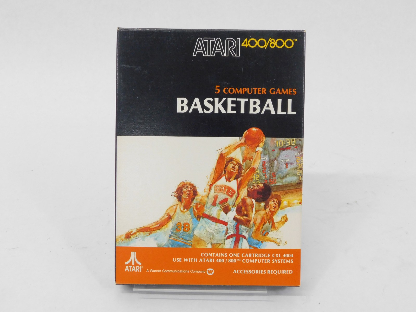 Atari CXL4004 Basketball Vintage Computer Game System Cartridge (nice)