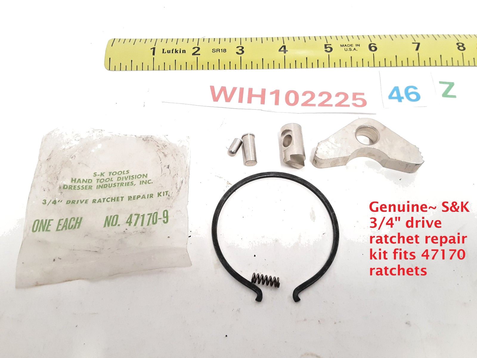 SK Hand Tools SK-47170-9~ 3/4" drive 6 Piece Ratchet Repair Kit  **MADE IN USA**