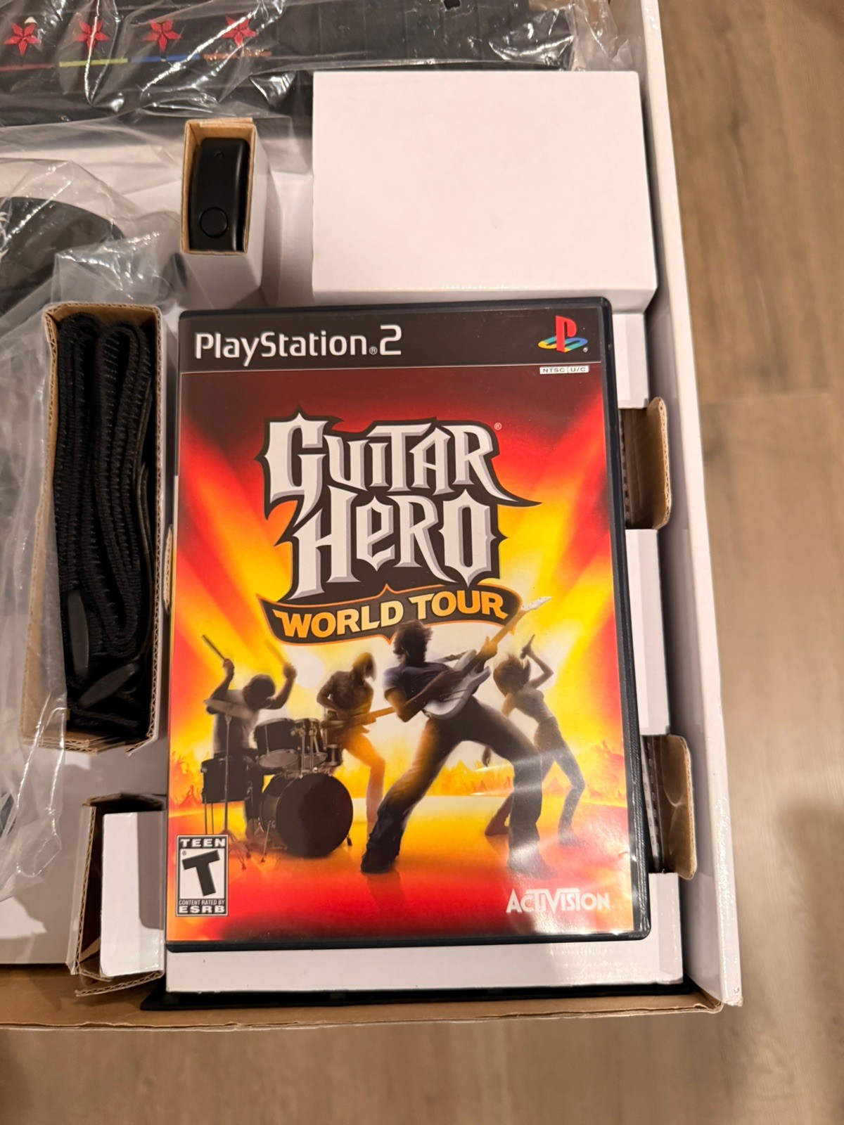 Guitar Hero World Tour Wireless Guitar Complete Game Bundle PS2