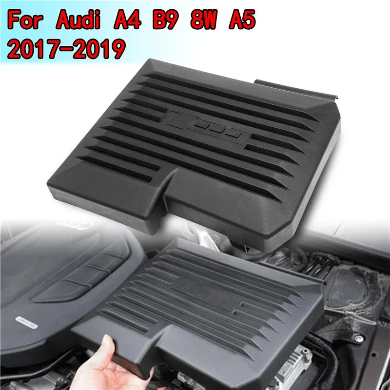 Car Engine Dust Cover Hood Computer Board Trim For Audi A4 B9 8W A5 2017-2019