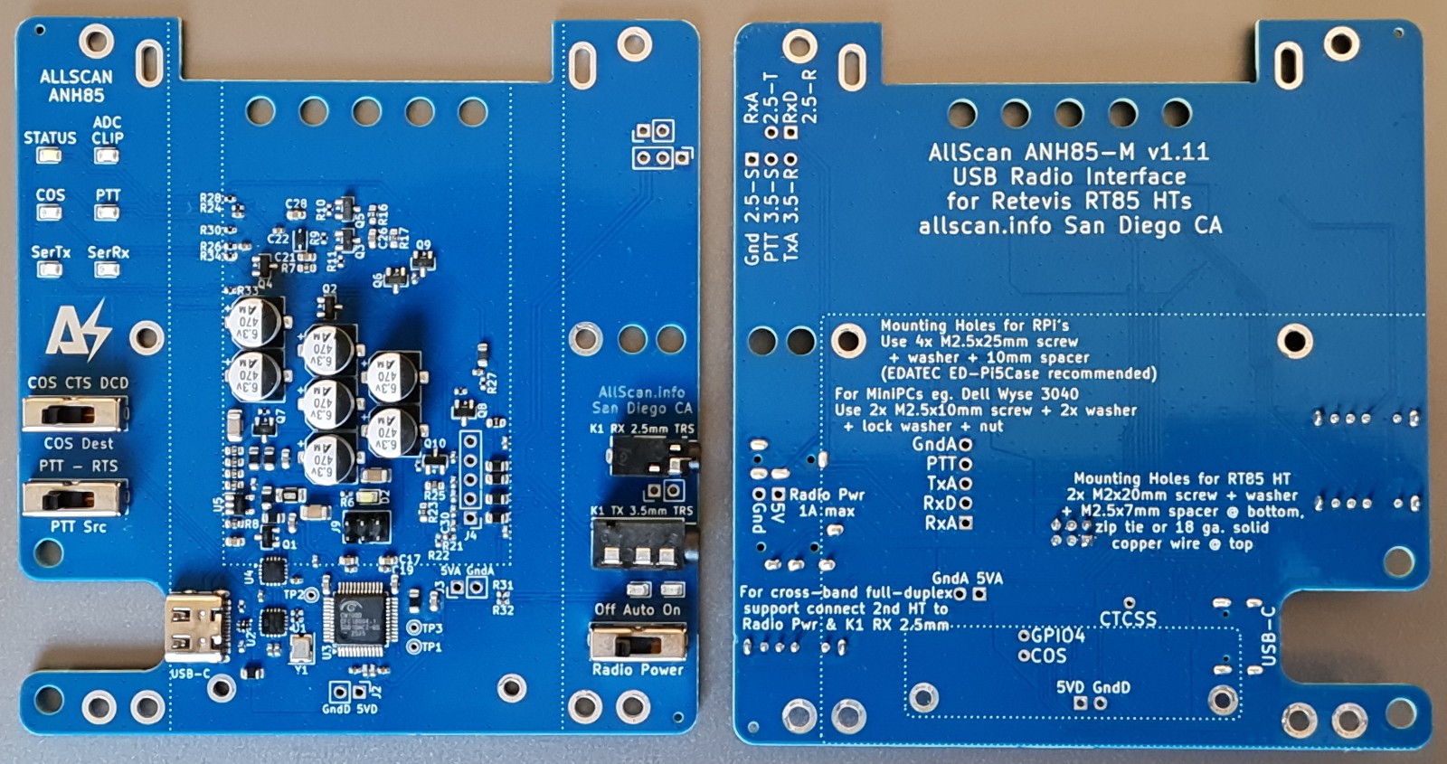 AllScan ANH85-RT85 AllStar Node Radio Module - 100% USB-Powered - ASL EchoLink