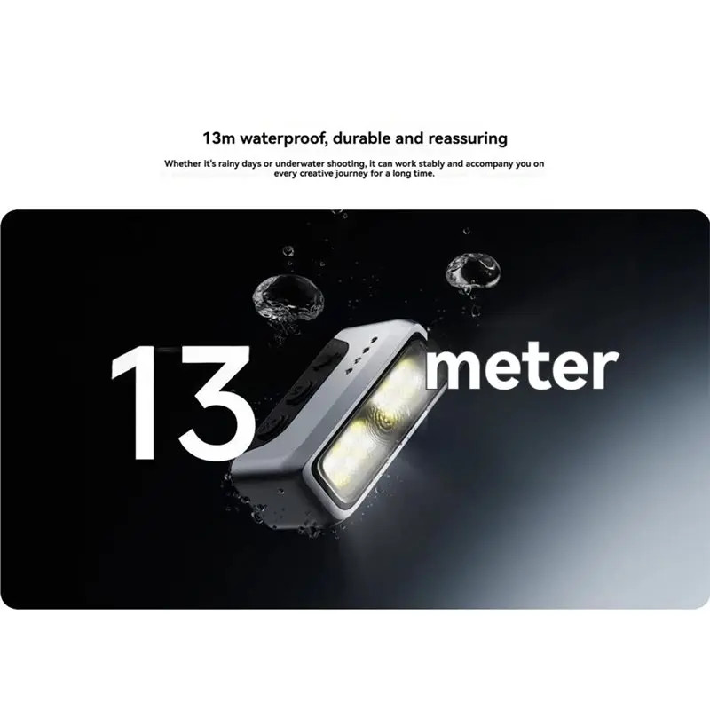 Waterproof Magnetic LED Fill Light Flash For Insta360 Ace Pro 2 Camera Cold Shoe