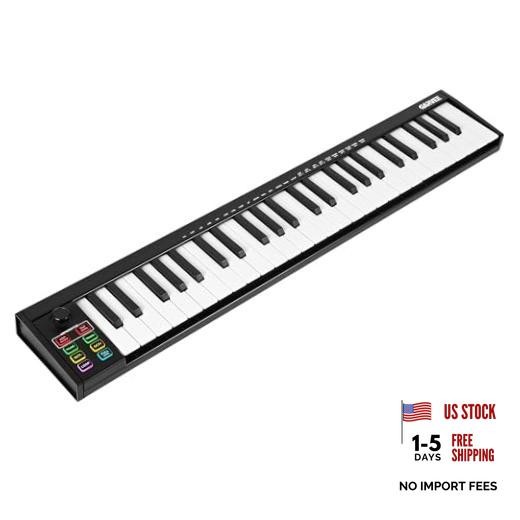 49-Key USB Keyboard Controller Portable, Arranger Keyboard for MIDI 49 key