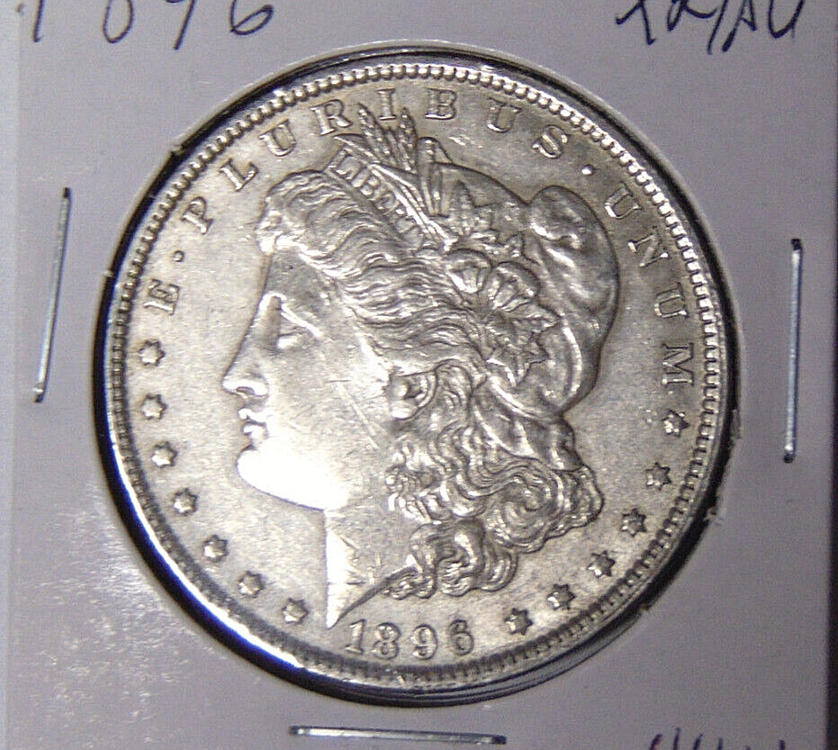 1896-P Morgan Silver Dollar XF/AU Philadelphia Mint Coin (4224)