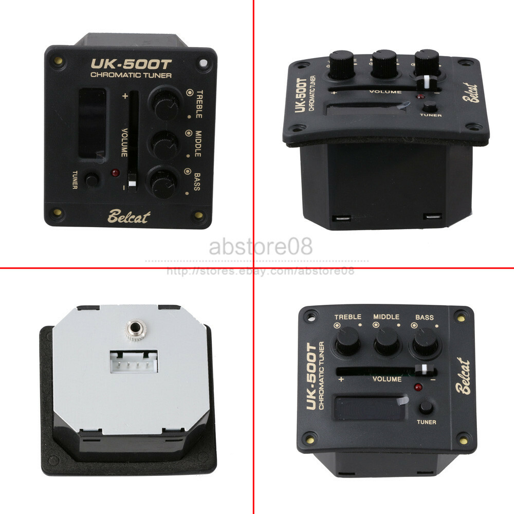 Ukulele Equalize Pickup System EQ LED Tuner UK-500T For Ukulele W/Piezo