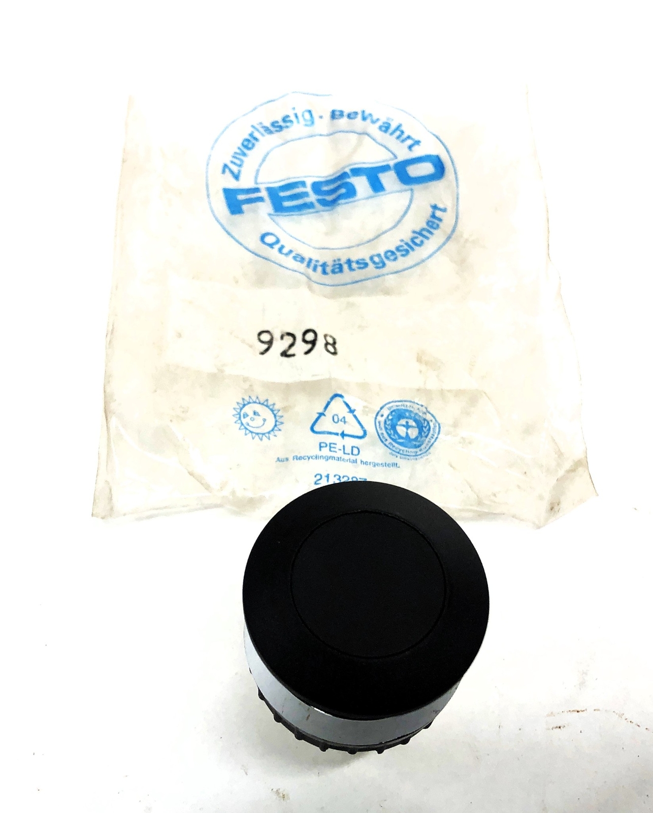 Festo Black Mushroom Push Button 9298 NOS