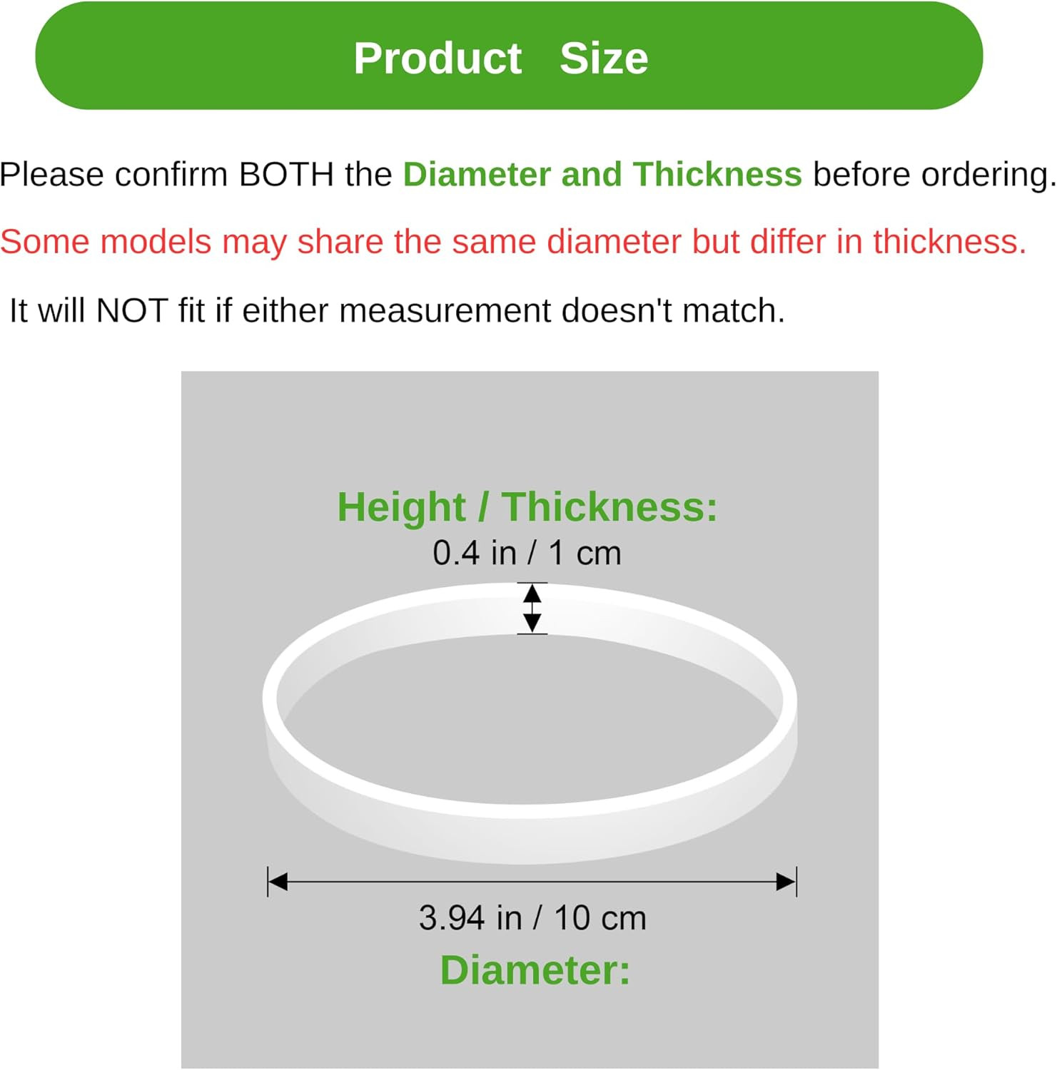 6 Pack Rubber Gaskets Replacement Seal 3.94 Inch for Nutri Ninja Blender Replace