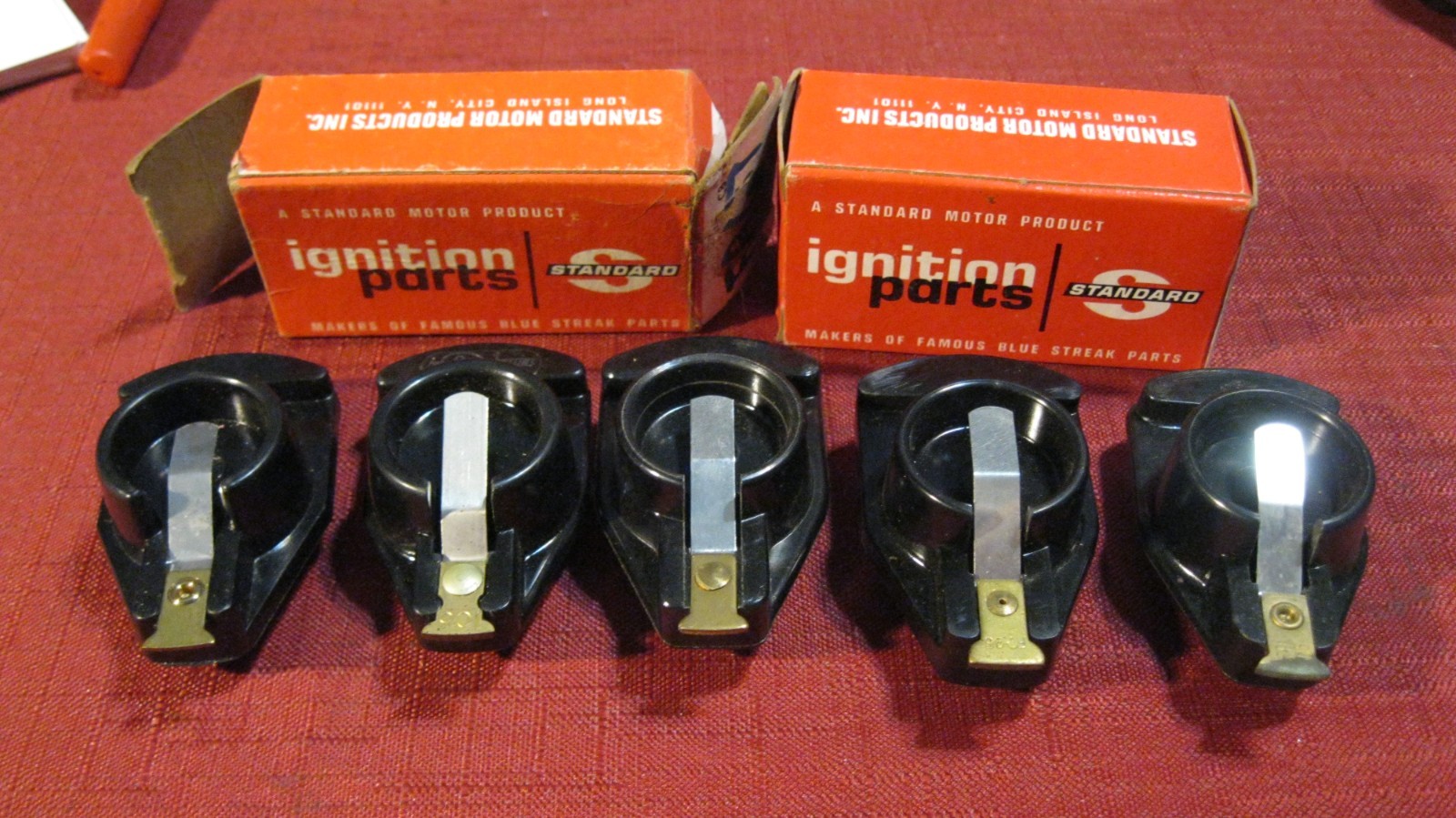 New 1946-1969 Ford 6 cylinder Rotor lot, 5 PCS, FAA-12200-B, Copper tip, USA!