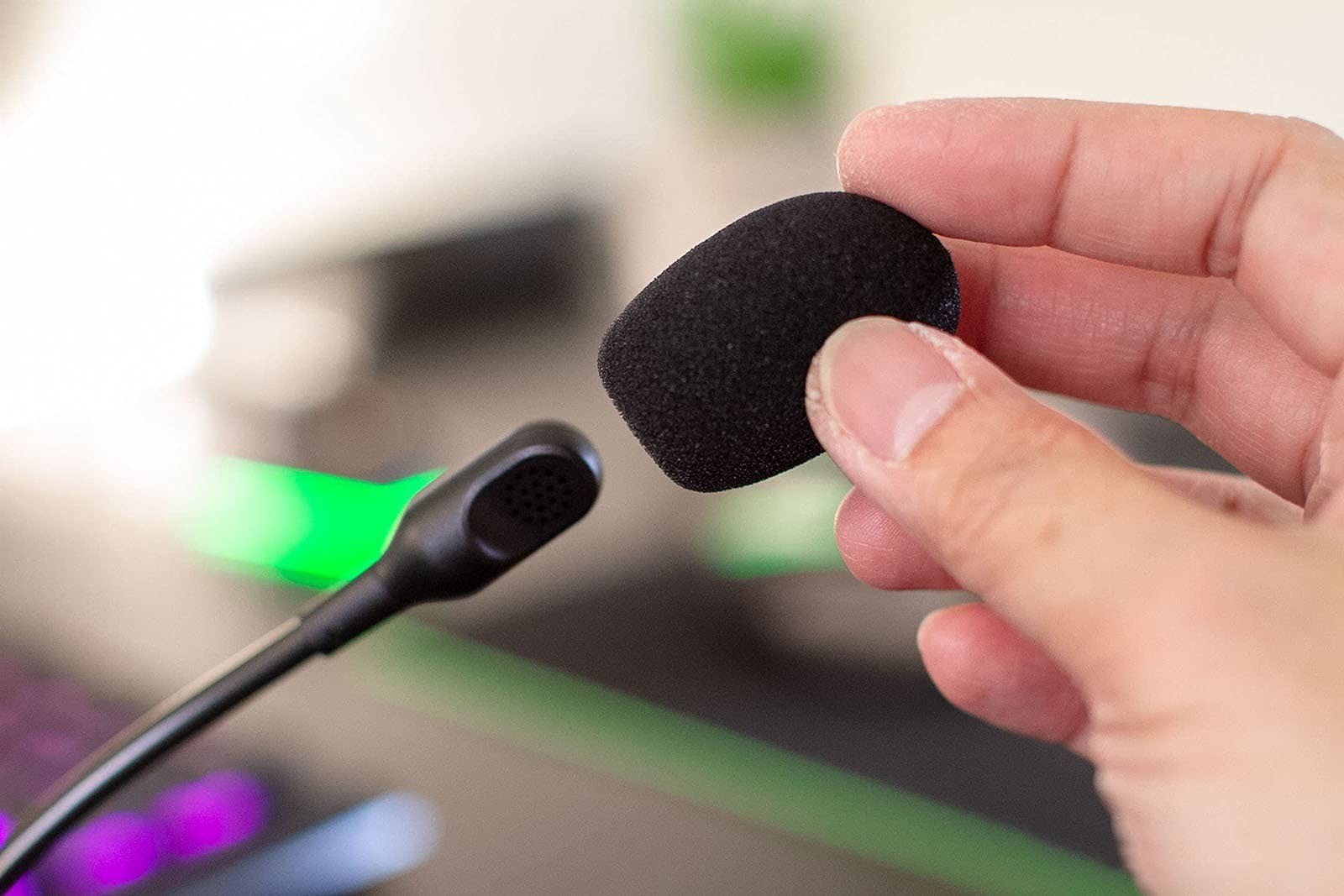 BlackShark V2 Mic Windscreen Foam Pop Filter 3-Pack Razer Headset