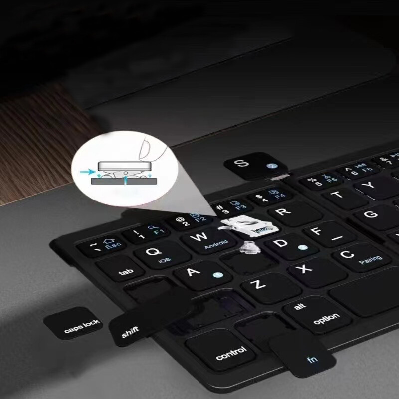 Rechargeable Wireless Keyboard Touchpad Ultrathin Portable Mini Mute Foldable