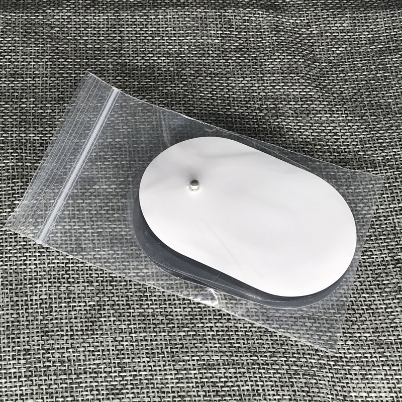 10Pcs Snap On Oval Replacement Pads For Electrode Tens Unit & Pulse Massager