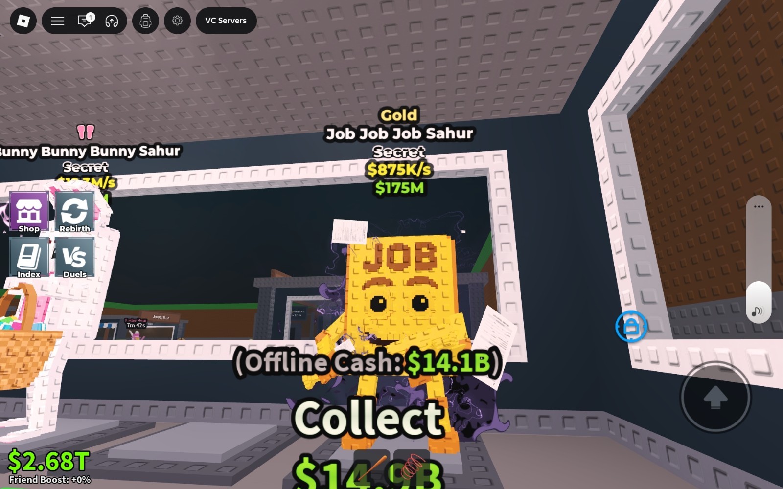 Roblox Gold Secret Job Job Job Sahur Virtual Collectible In-Game Asset