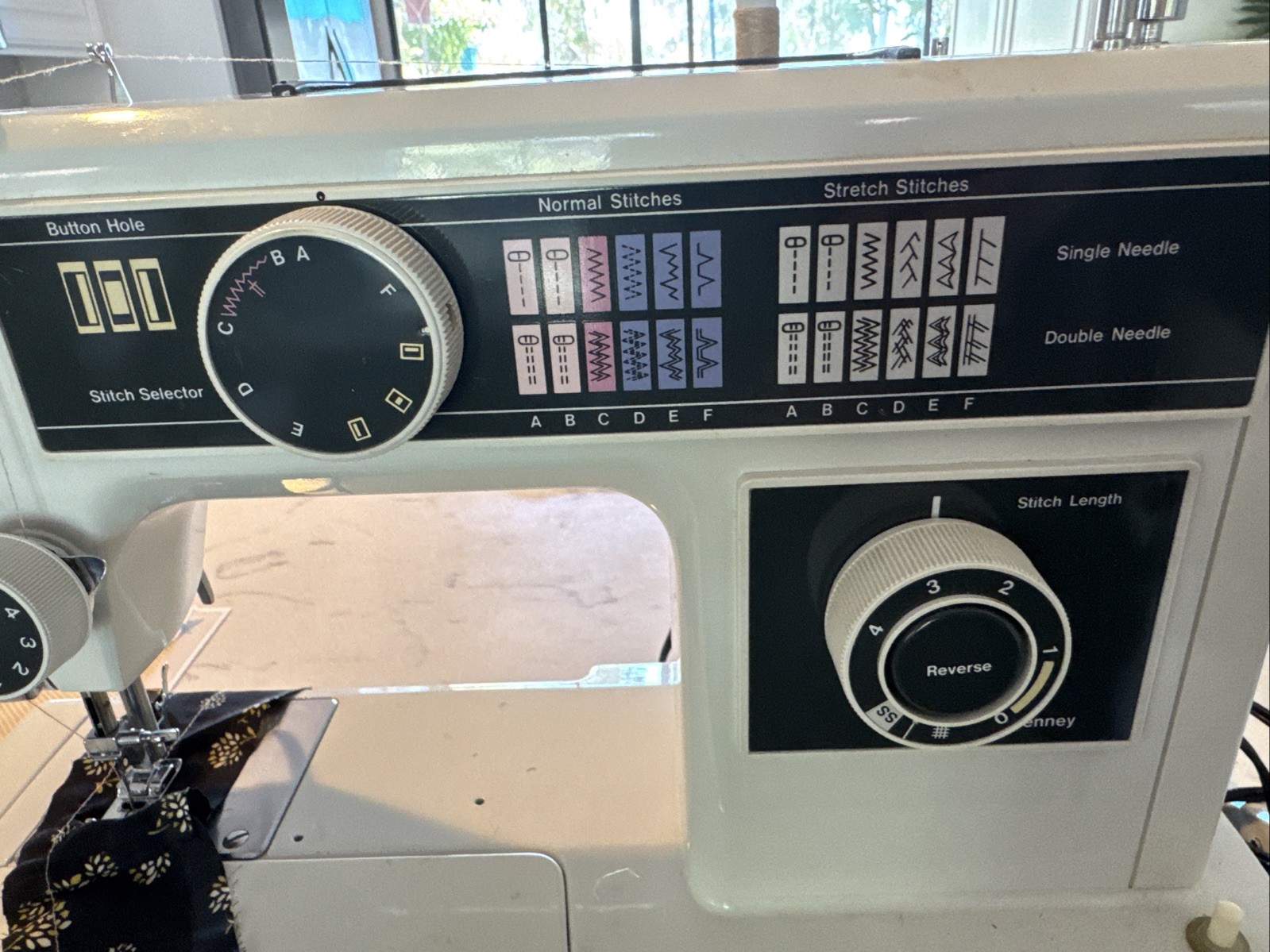 JC Penney Model 6923 Sewing Machine Tested In Working Condition EXCELLENT
