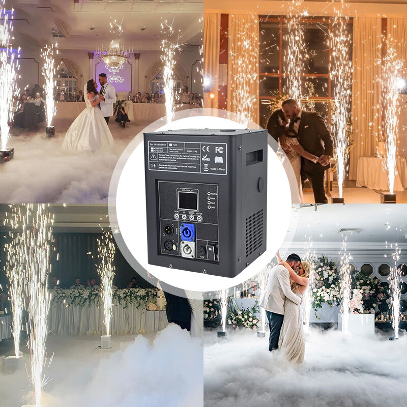 750W Cold Spark Machine Wedding DJ Party Stage Effect Firework Machine