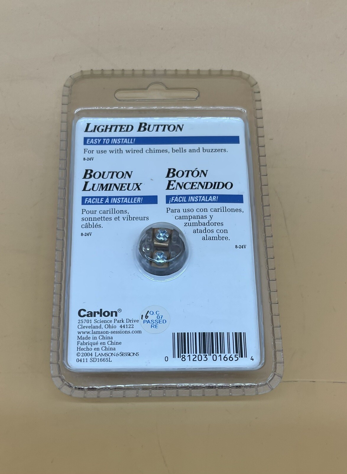 Carlon DH1665L LED Wired Doorbell