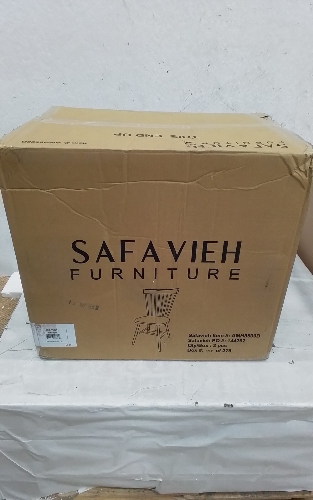 Safavieh PARKER SPINDEL SIDE CHAIR, Reduced Price 2172733922 AMH8500B