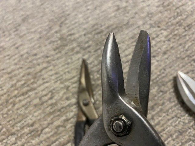 Lot of 3 VTG Tin Snips Craftsman Bluepoint & Unbranded Straight Sheet Metal