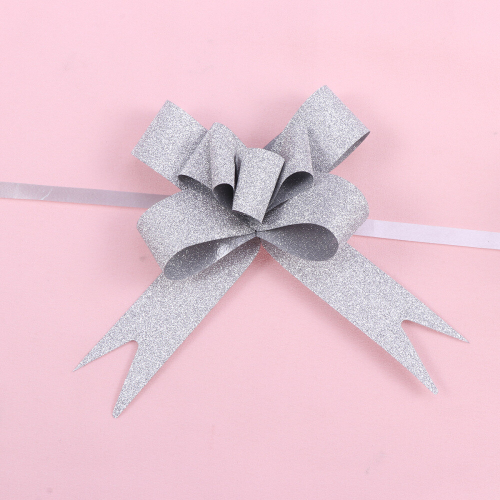 100PCS Pull Bows Gift Wrapping Bows Wreath Bows Metallic Gift Bows