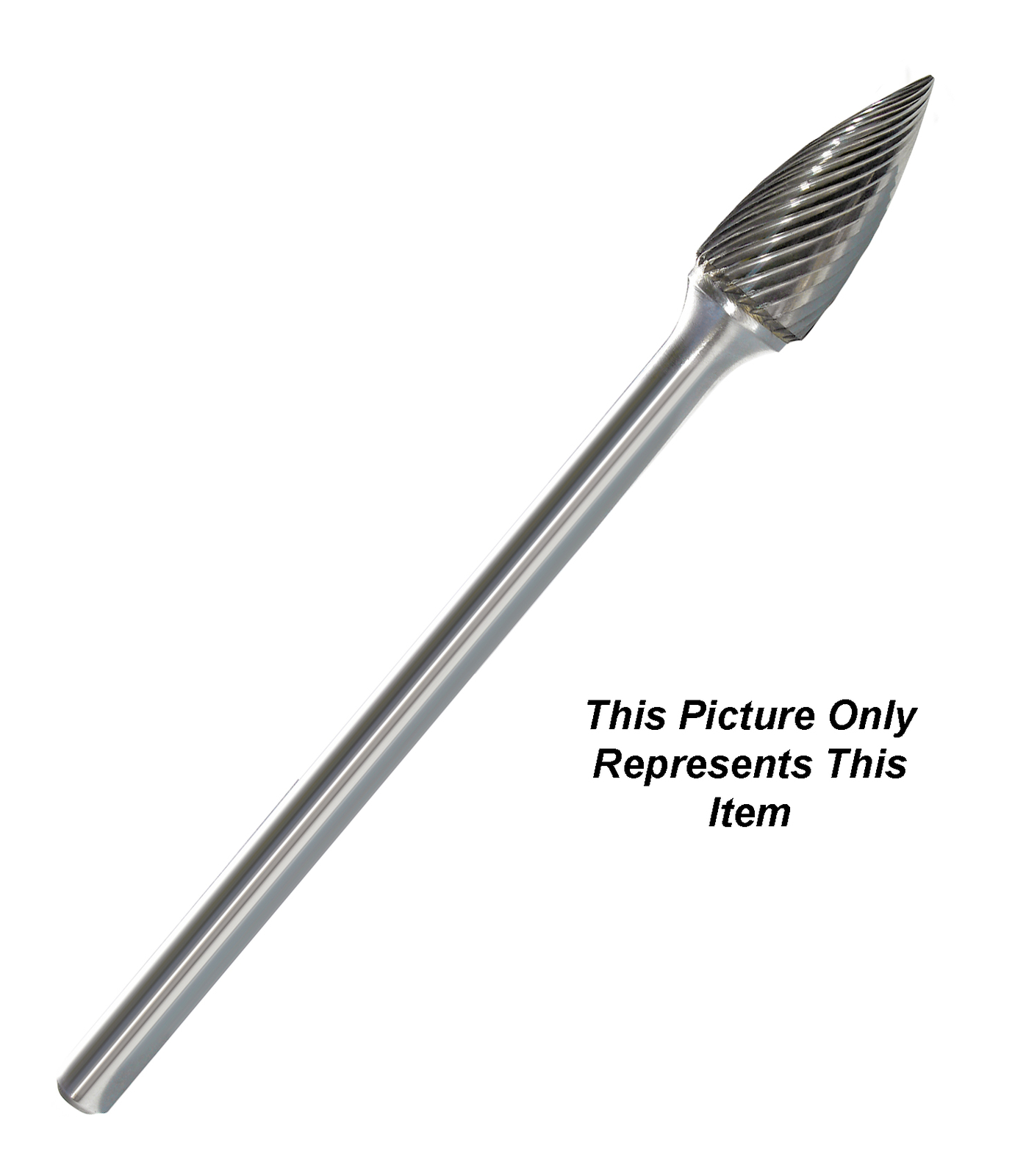 SG-3L6 Tree Shape Pointed 3/8" Diameter Carbide Burr SingleCut