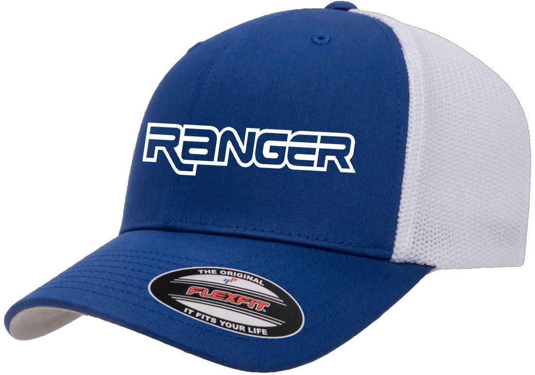 Ford Ranger Pickup Truck Logo Design Flexfit 6511 Trucker Hat Cap
