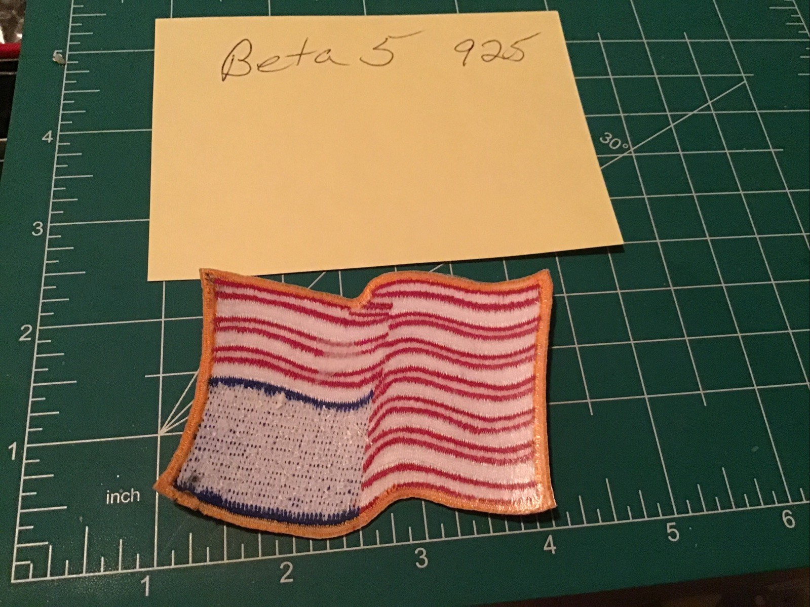 American Wavy flag patch