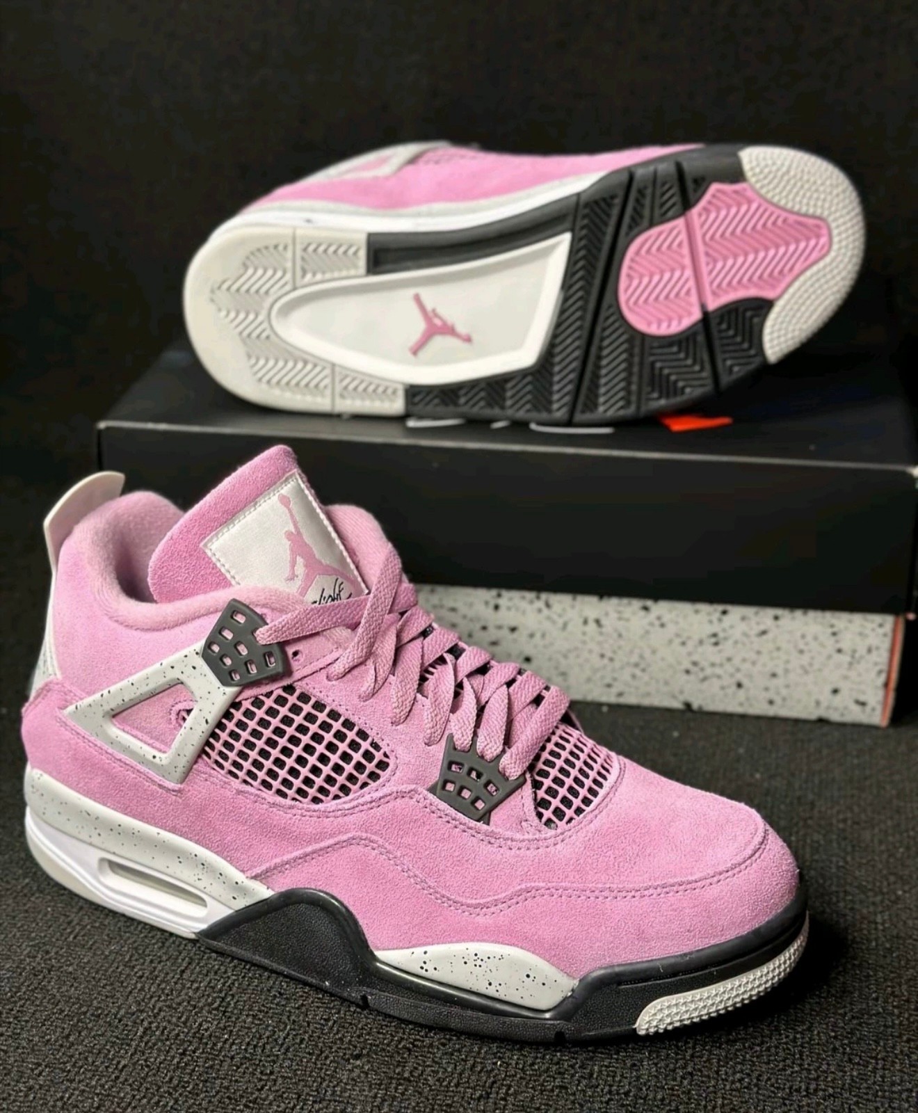 Jordan 4 Orchid Retro Mid Top Basketball Shoes Men's & Women's Shoes