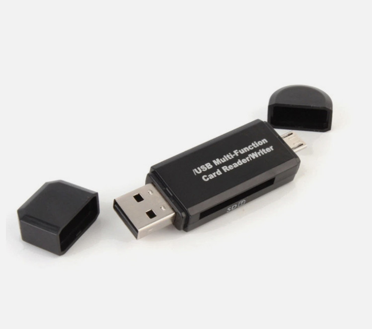 Micro USB OTG Card Reader USB 2.0 Hub SD MicroSD Adapter for Android Phones