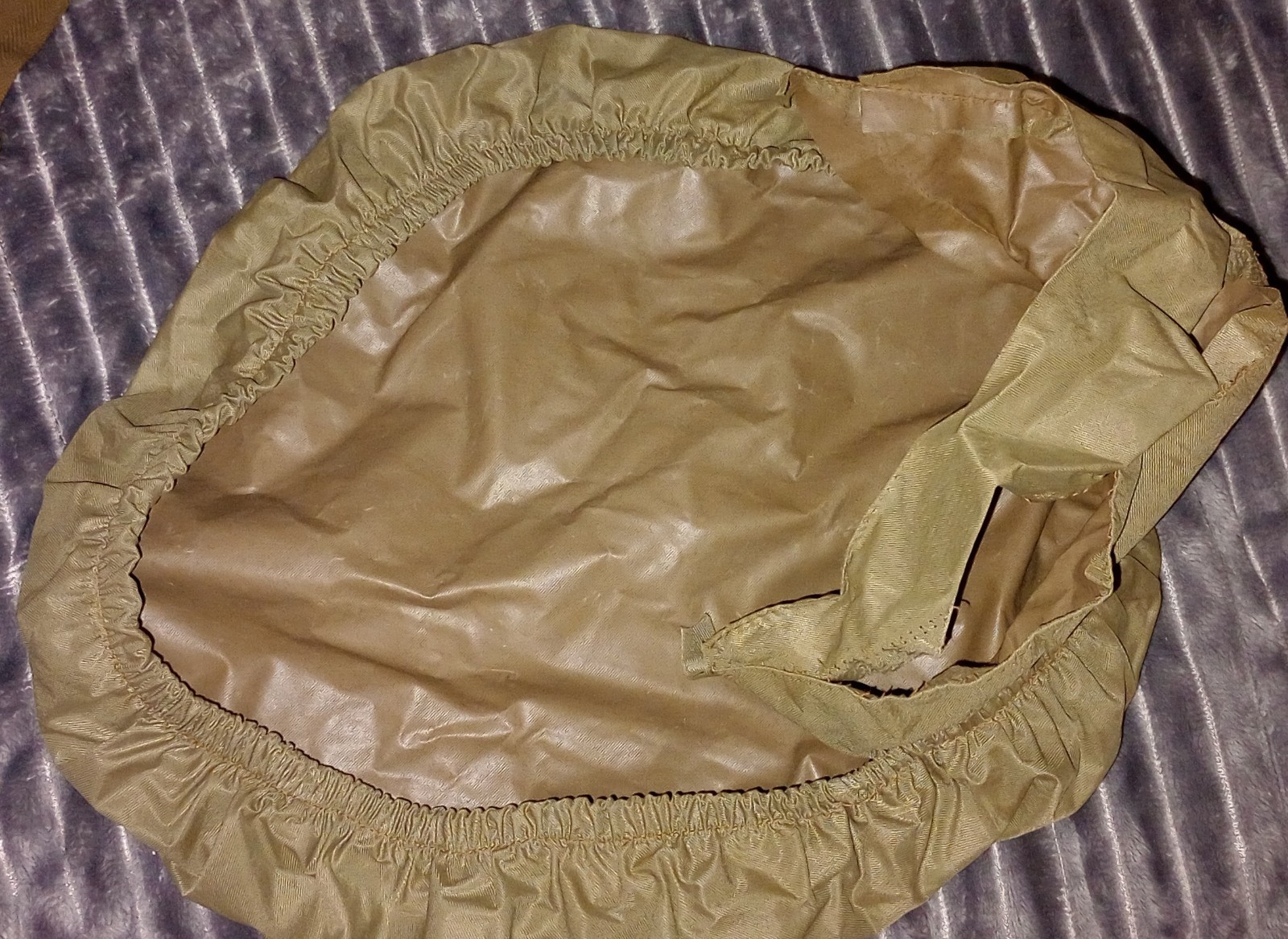 US military Rain Weather Visor Hat Cap Cover tan