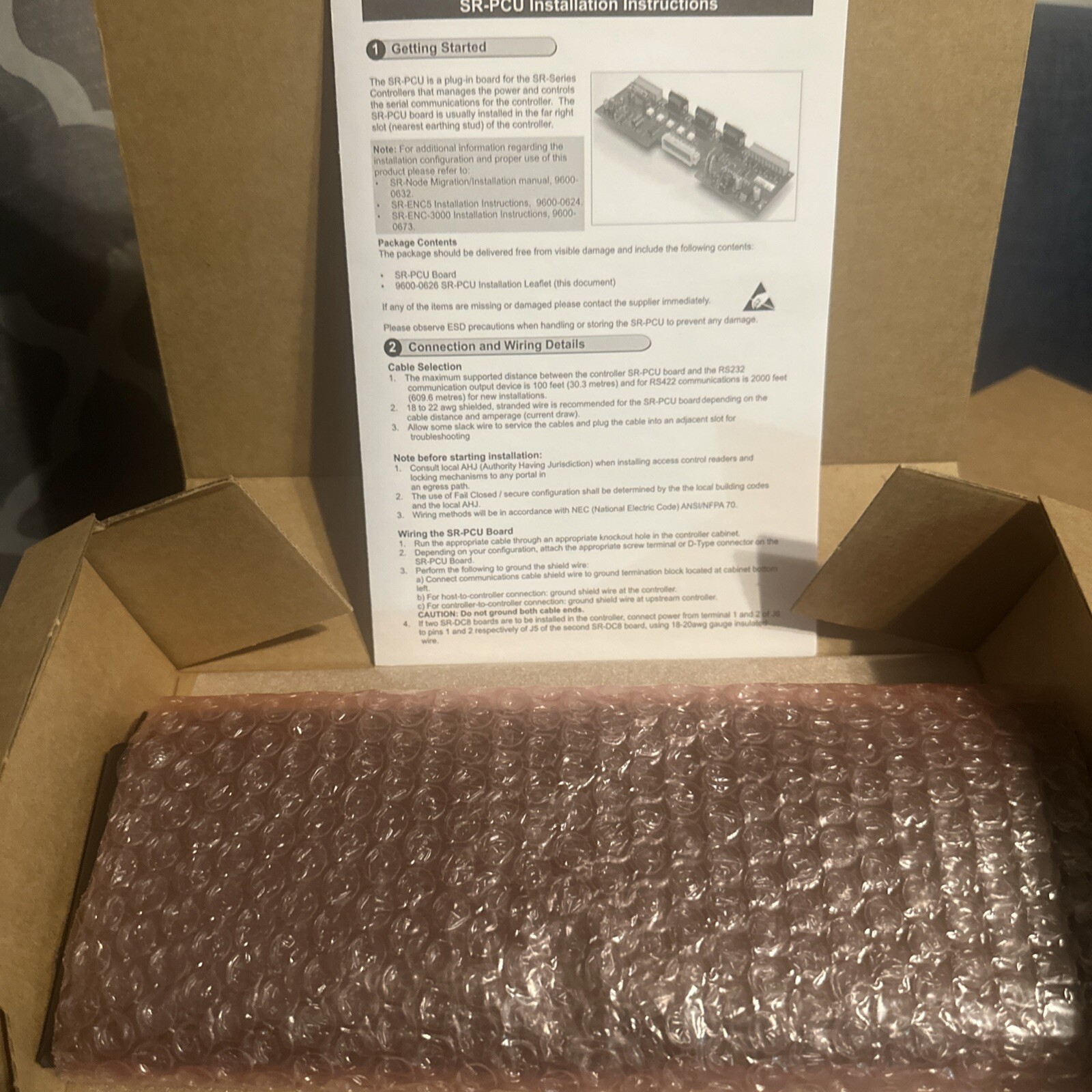 **NEW IN BOX** AMAG SR-PCU Symmetry SR Interface Module Board