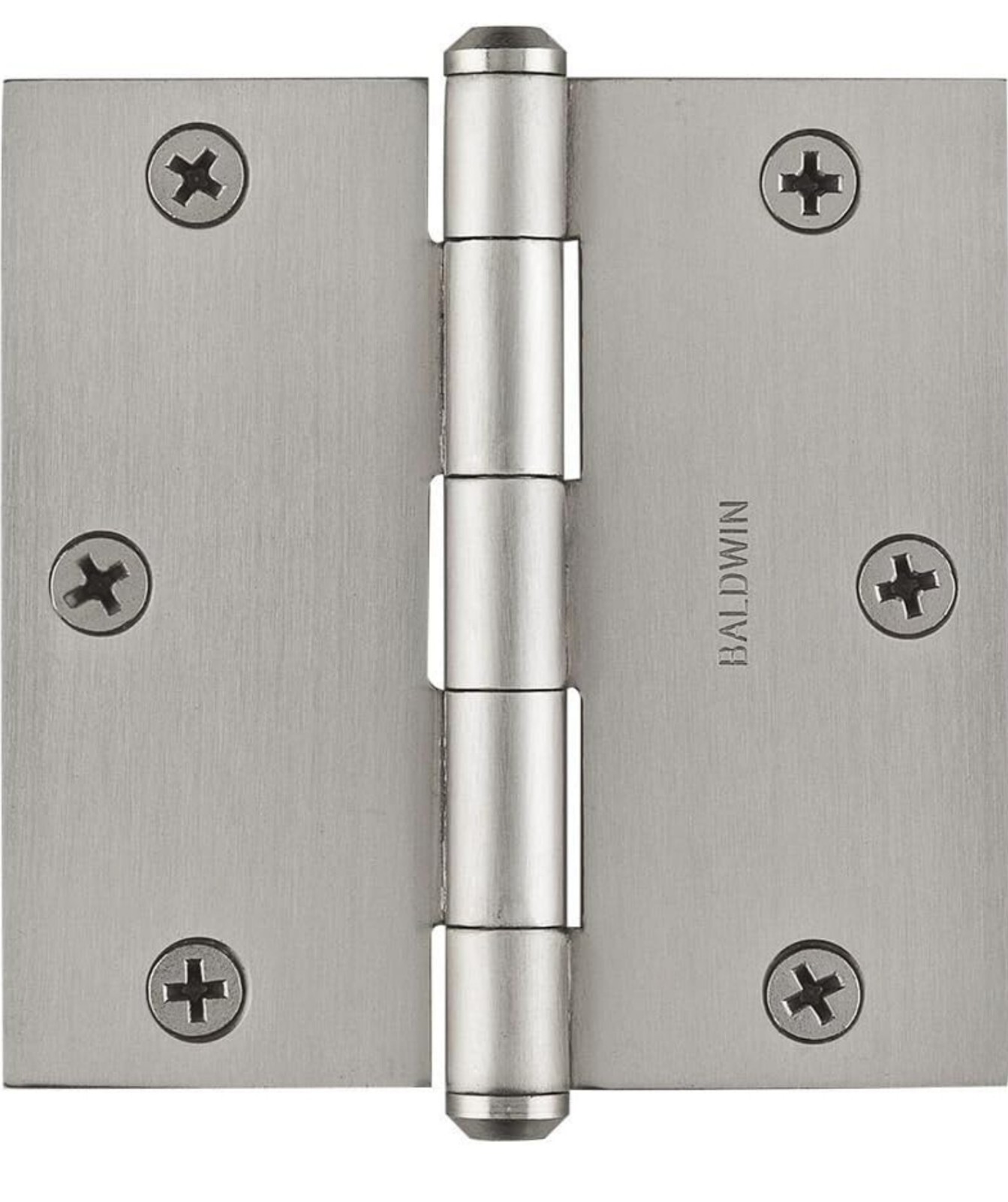 Baldwin 9BR7025-002 3.5" SQUARE SATIN NICKEL HINGE