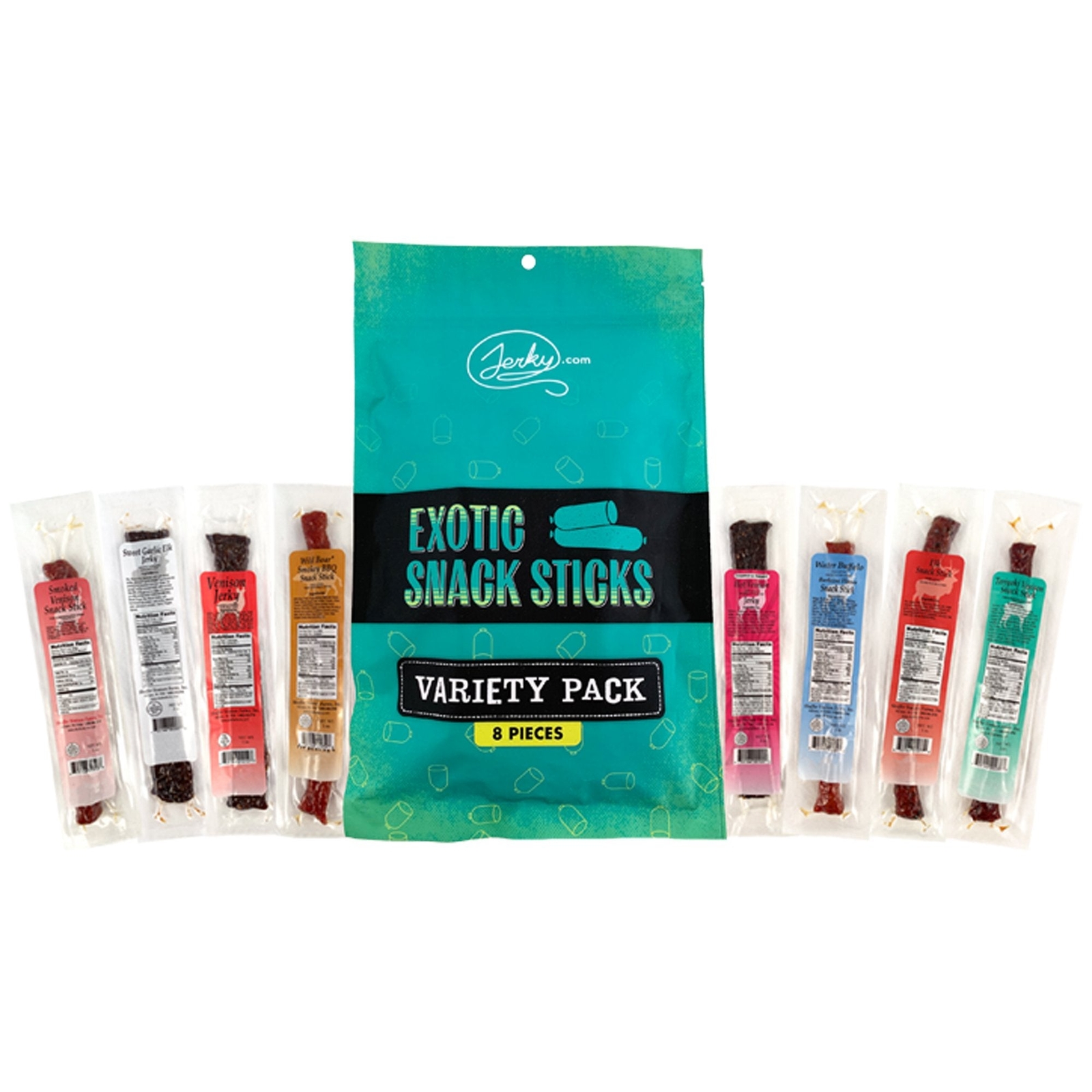 Exotic Snack Sticks Variety Pack - 8 Pieces