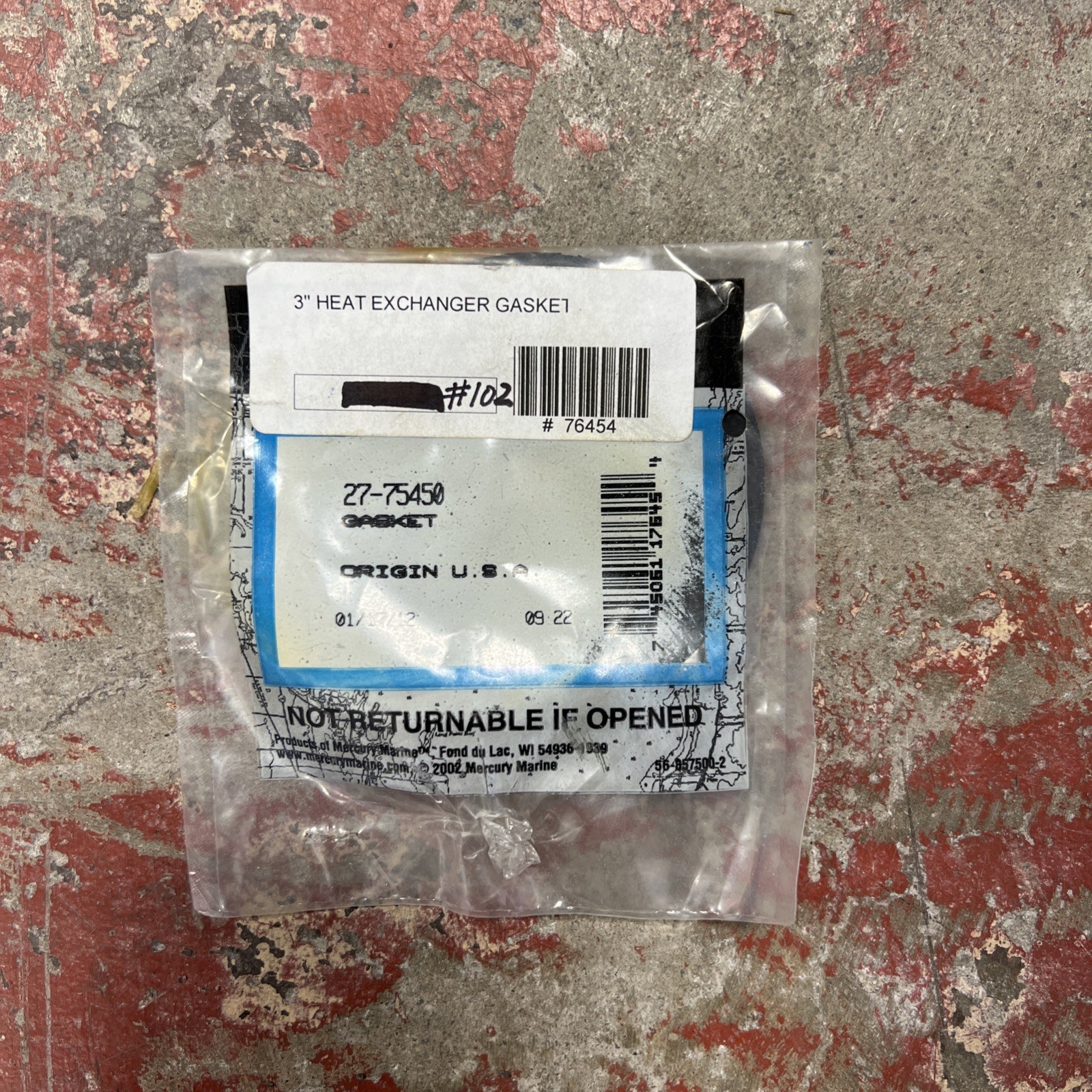 3” Heat Exchanger Gasket  #102