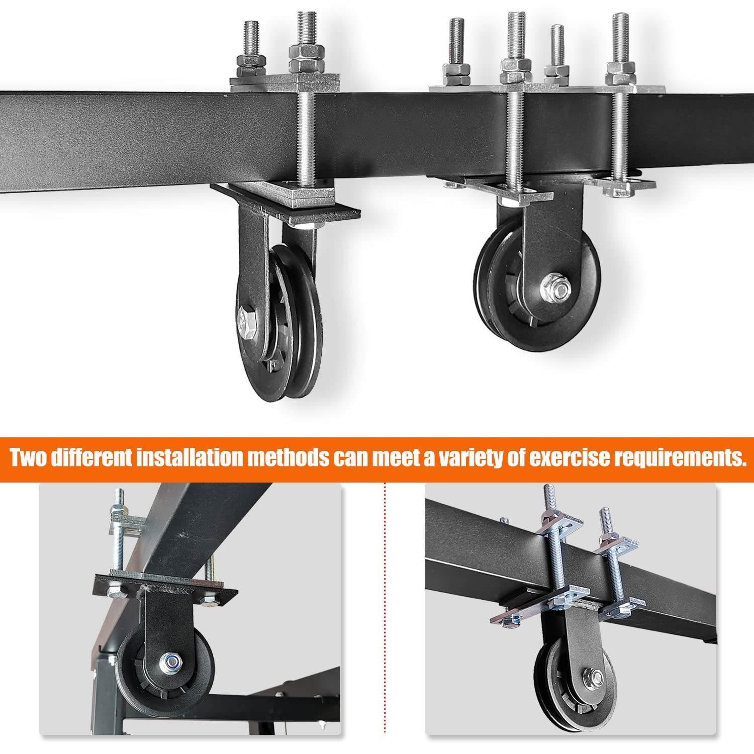 KORIKAHM Power Rack Pulley Attachment, LAT Pulldown Machine - Cable & Weight ...