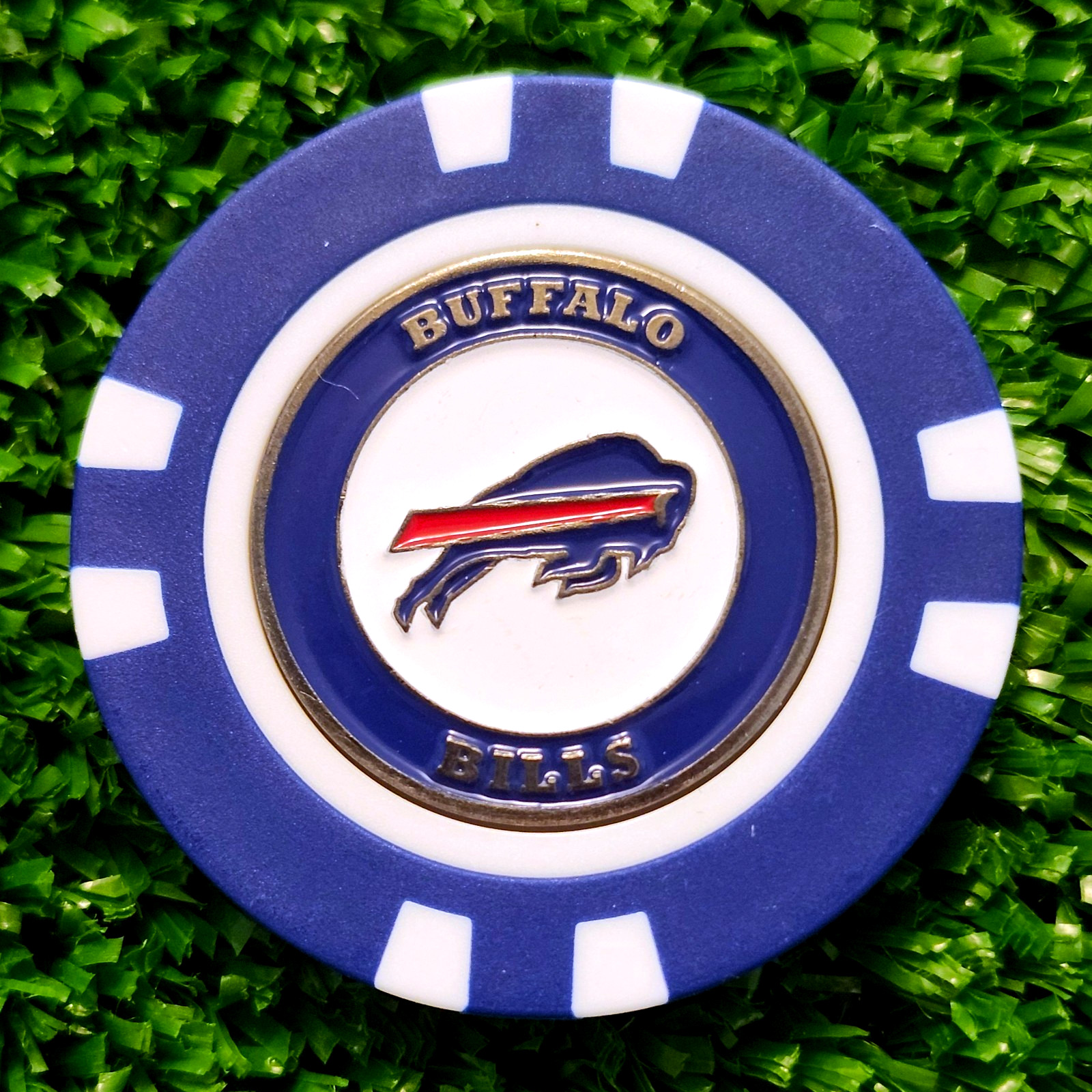 NFL Buffalo Bills Golf Ball Marker Magnetic Poker Chip New