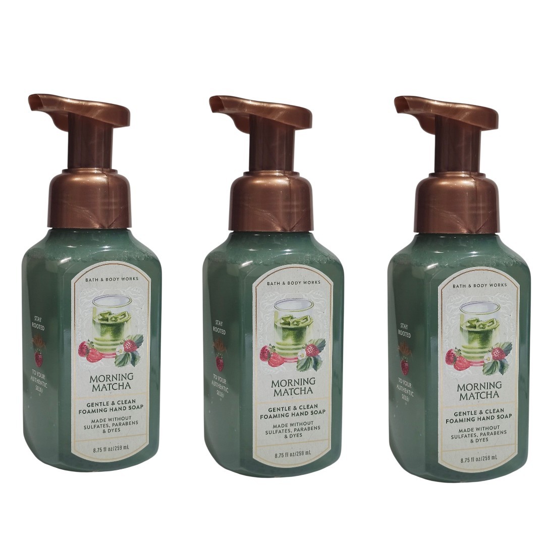 NEW 3 Bath & Body Works MORNING MATCHA Gentle & Clean Foaming Hand Soap