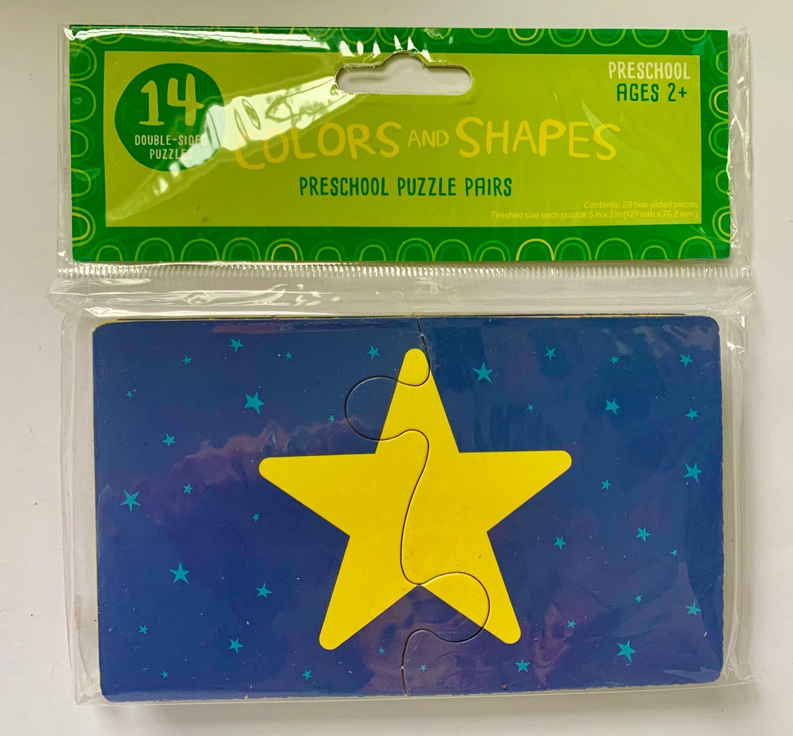 Preschool  Puzzle Pairs Color & Shapes Matching Game Homeschool Teacher Supply