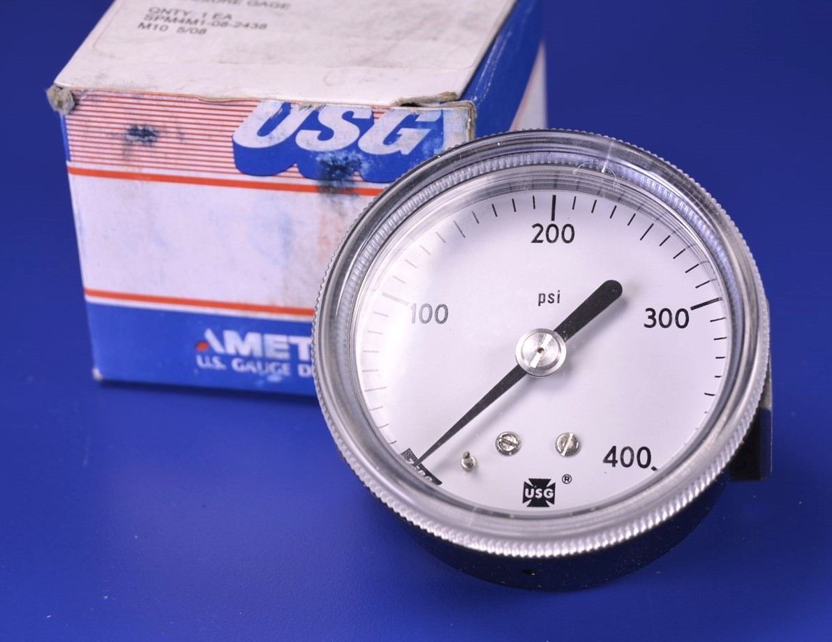 Ametek Pressure Gage 0-400 PSI 2.5" Dial 0.125" NPT